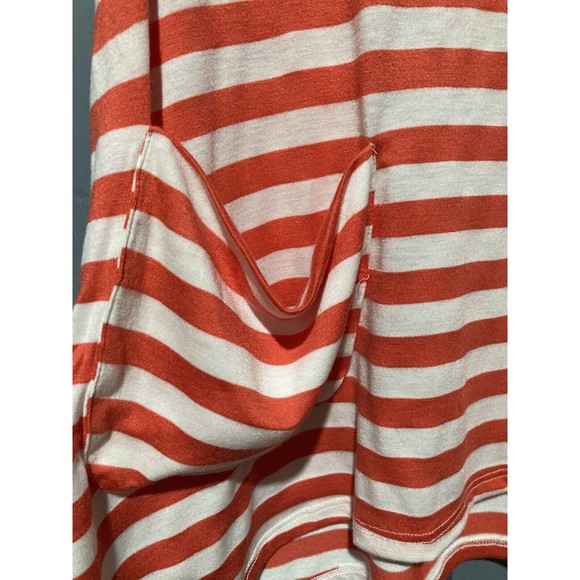 Ella Moss Orange & White Striped Swing Tank Top with Pockets Size Medium - Picture 4 of 10